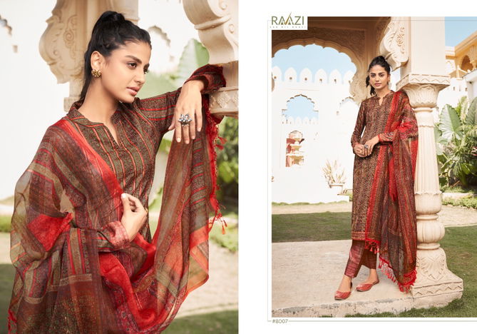 RAMA FASHION RESHAM Heavy Fancy Designer Ethnic Wear Tusser Silk Dress Material Collection